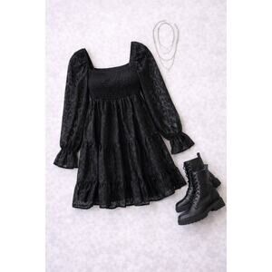 Leopard Tiered Babydoll Dress